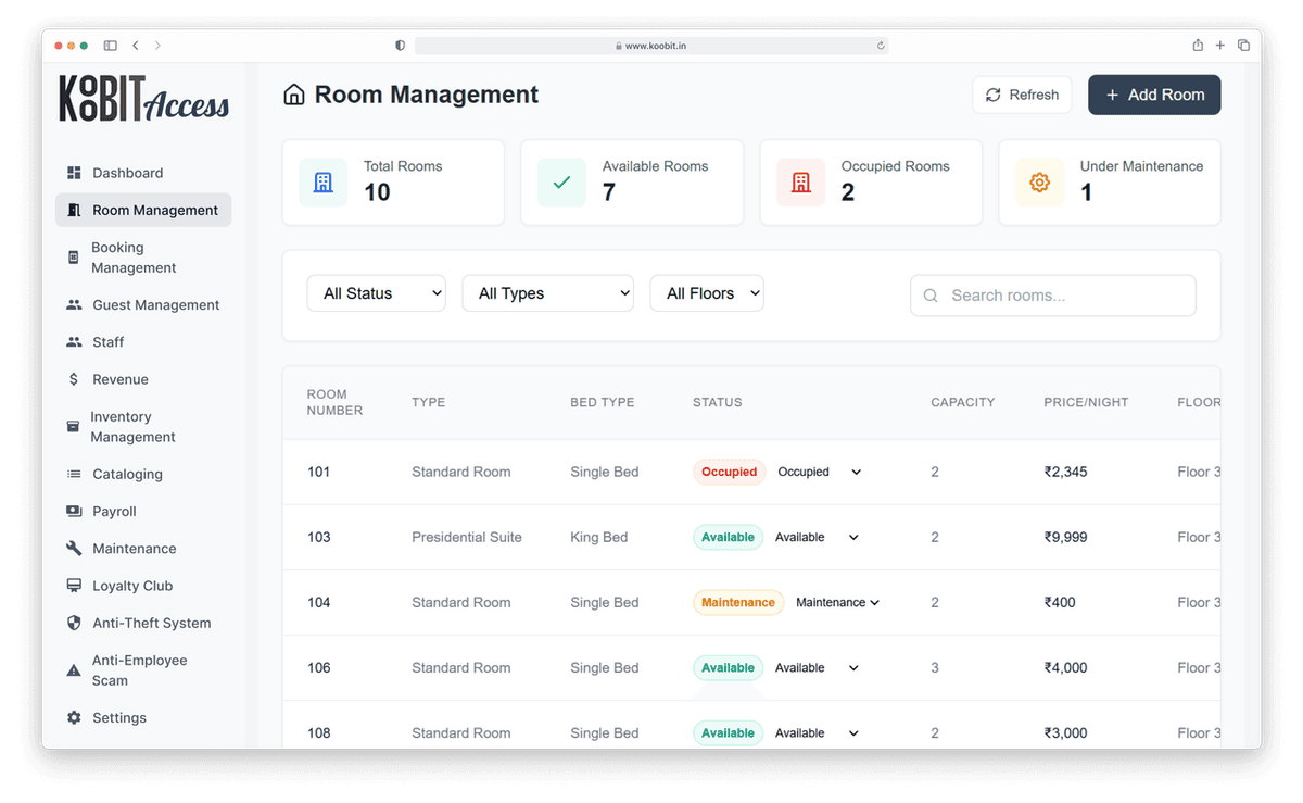 Guest Experience Features